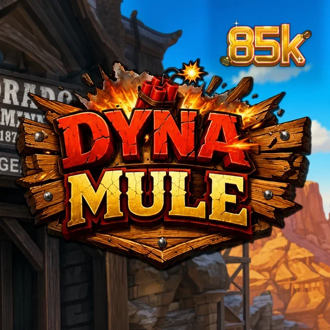 Dyna Mule slot machine interface with mining theme and vibrant symbols